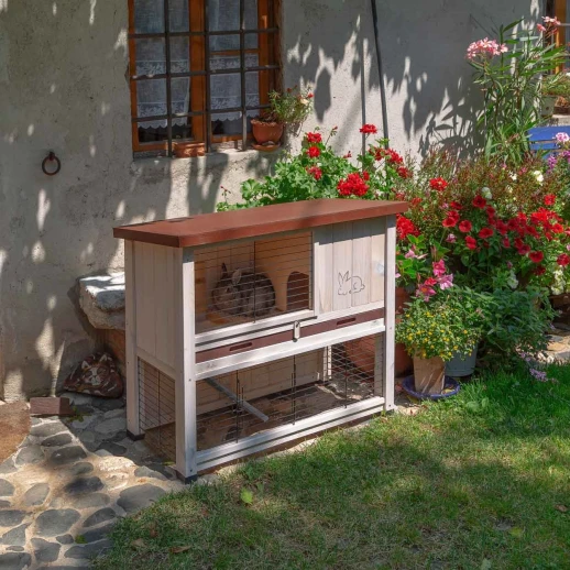 Клетка Ferplast RANCH 100 BASIC для кроликов деревянная