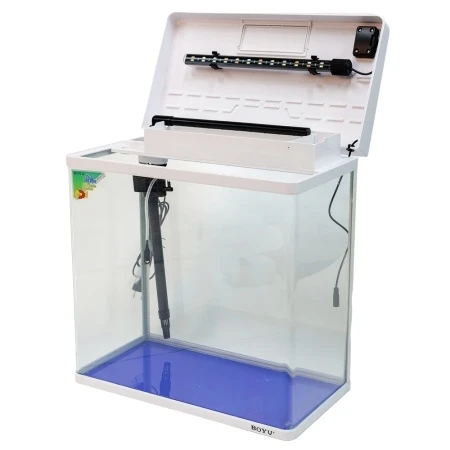 Аквариум Boyu MS-520M 45 л с сенсорным LED светильником и фильтром, белый