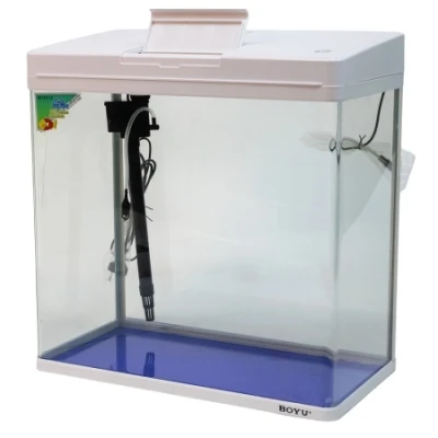 Аквариум Boyu MS-520M 45 л с сенсорным LED светильником и фильтром, белый