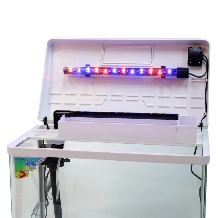 Аквариум Boyu MS-520M 45 л с сенсорным LED светильником и фильтром, белый