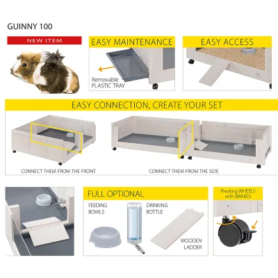 Клетка Ferplast GUINNY 100 для морских свинок деревянная