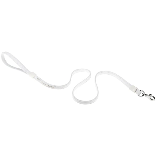 Поводок Ferplast LUX G15/110 белый со стразами hi-tech