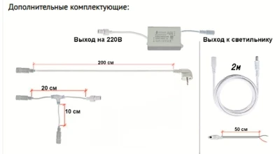 Драйвер для светодиодов 20W 600mA в пластиковом корпусе