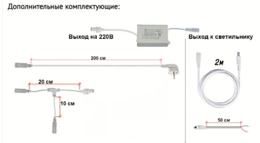 Драйвер для светодиодов 20W 600mA в пластиковом корпусе