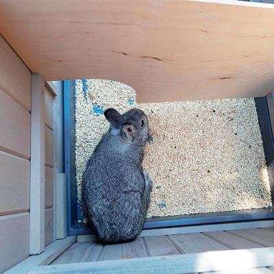 Клетка Ferplast RANCH 100 для кроликов двухуровневая деревянная