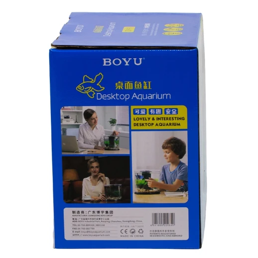 Аквариум Boyu DY-1 Desktop панорамный 3,6 л, настольный с фильтром и светильником