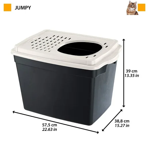 Закрытый туалет с верхним входом Ferplast JUMPY для кошек