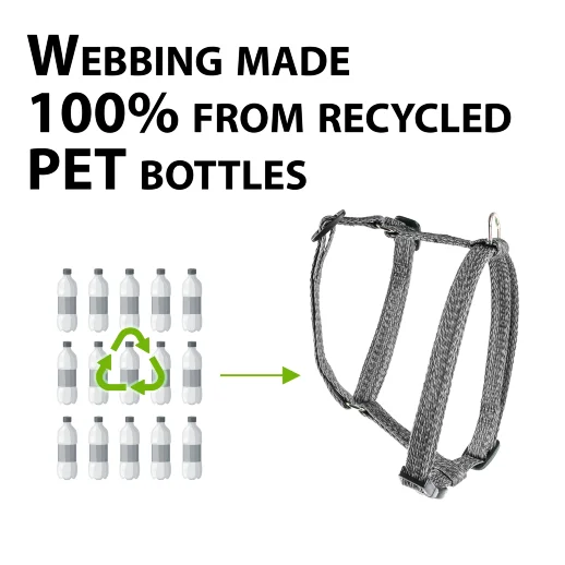 Шлейка Ferplast GREENER P M эконейлон серая