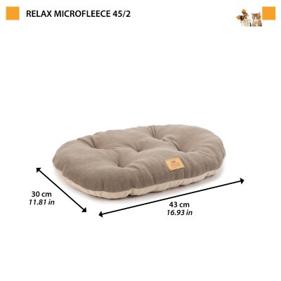 Подушка Ferplast RELAX 45/2 Microfleece коричневая