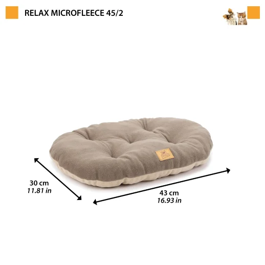 Ferplast RELAX MICROFLEECE: схема размеров подушки. Цвет на схеме демонстрационный.