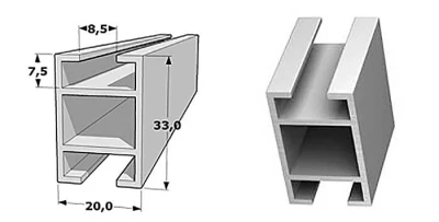 Крепежная планка для Quantum line, Quantum board и драйверов 10 см.
