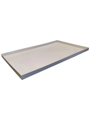 Поддон 25х18х8 см пластиковый из полипропилена, универсальный, серый