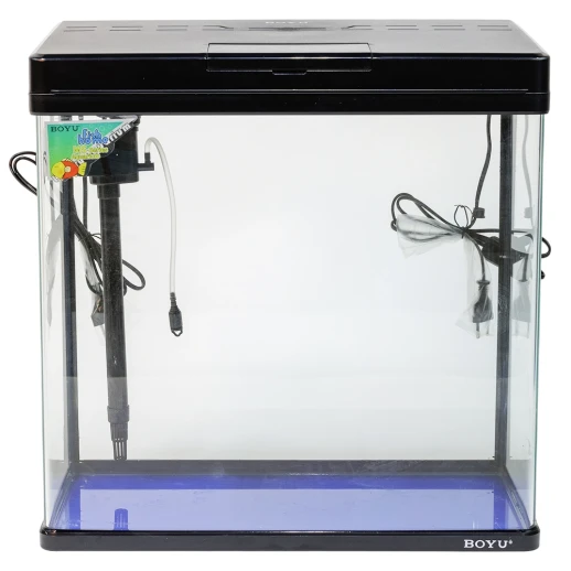 Аквариум Boyu MS-520 45 л с LED светильником и фильтром, черный