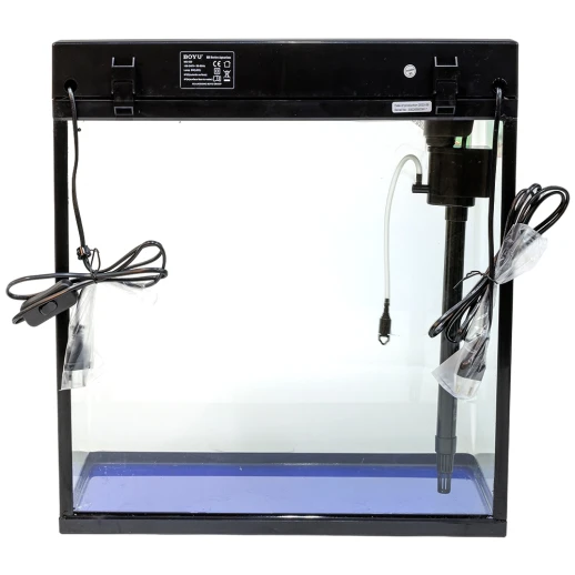 Аквариум Boyu MS-520 45 л с LED светильником и фильтром, черный