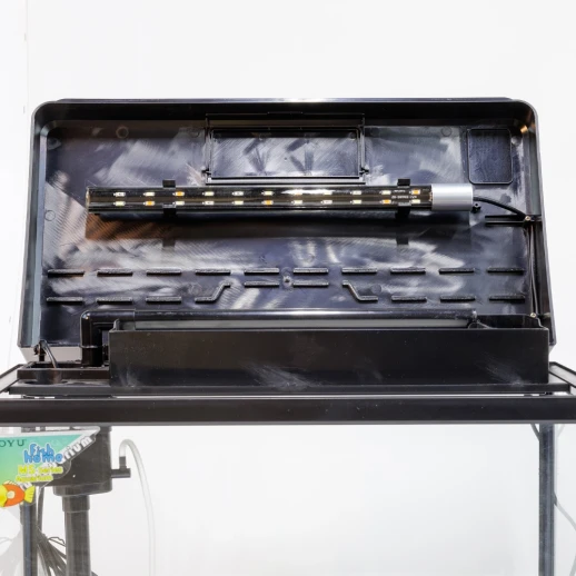 Аквариум Boyu MS-520 45 л с LED светильником и фильтром, черный