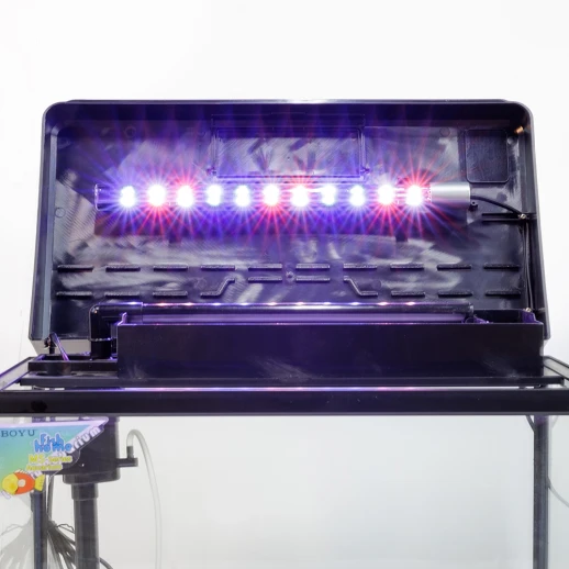 Аквариум Boyu MS-520 45 л с LED светильником и фильтром, черный