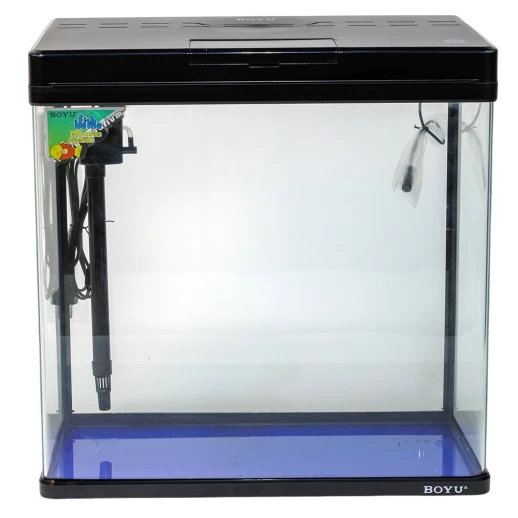 Аквариум Boyu MS-420M 31 л с сенсорным LED светильником и фильтром, черный