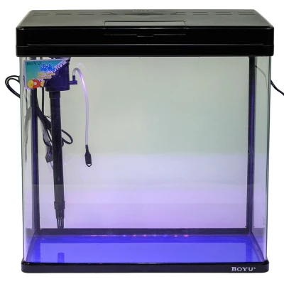 Аквариум Boyu MS-420M 31 л с сенсорным LED светильником и фильтром, черный