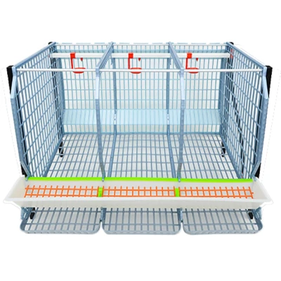 Дополнительный ярус клетки Cimuka Comfortplast для кур-несушек 3 секции 1 ярус высотой 60 см пластиковый