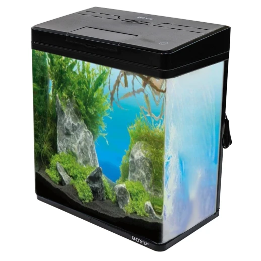 Аквариум Boyu MS-320M 20 л с сенсорным LED светильником и фильтром, черный