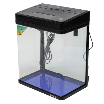 Аквариум Boyu MS-320M 20 л с сенсорным LED светильником и фильтром, черный