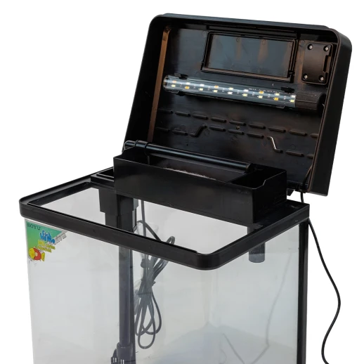 Аквариум Boyu MS-320M 20 л с сенсорным LED светильником и фильтром, черный