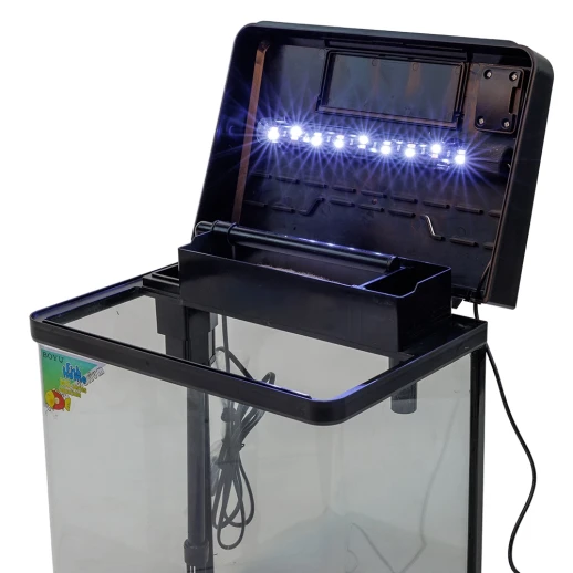 Аквариум Boyu MS-320M 20 л с сенсорным LED светильником и фильтром, черный