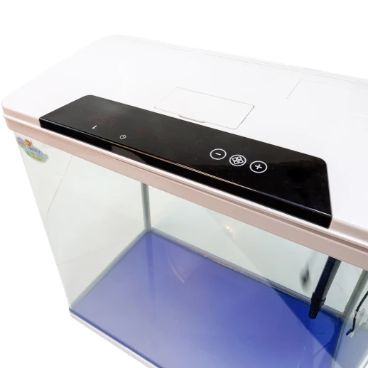 Аквариум Boyu HG-500 панорамный 52 л, LED освещение, дисплей, фильтры, белый