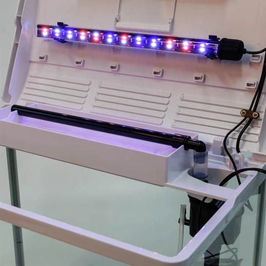 Аквариум Boyu HG-500 панорамный 52 л, LED освещение, дисплей, фильтры, белый