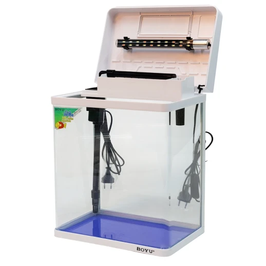 Аквариум Boyu MS-320 20 л с LED светильником и фильтром, белый