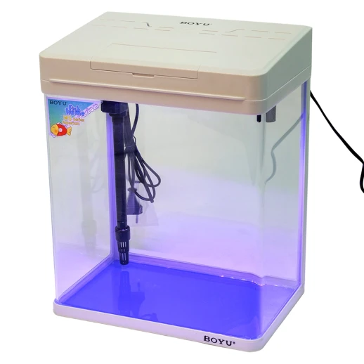 Аквариум Boyu MS-320 20 л с LED светильником и фильтром, белый