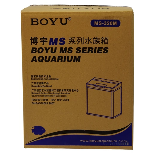 Аквариум Boyu MS-320 20 л с LED светильником и фильтром, белый