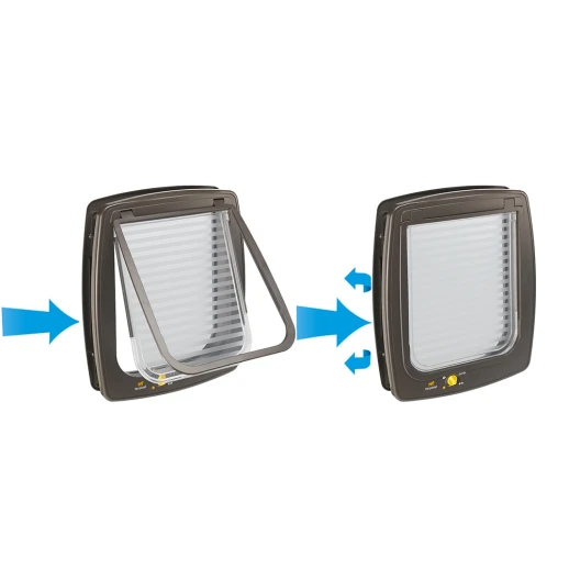 Дверка для животных Ferplast SWING 7 SET коричневая 22.5х25.2 с магнитом