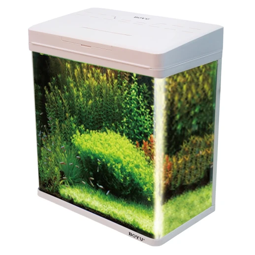 Аквариум Boyu MS-420 31 л с LED светильником и фильтром, белый
