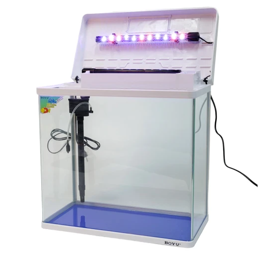 Аквариум Boyu MS-420 31 л с LED светильником и фильтром, белый