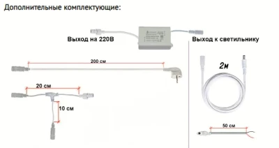 Драйвер для светодиодов 12W 600mA пластик