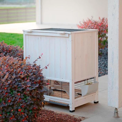 Клетка Ferplast COTTAGE MINI для содержания кроликов на улице деревянная.