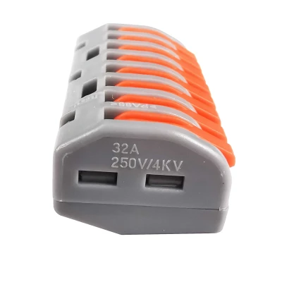 Клеммник быстрозажимной на 8 контактов