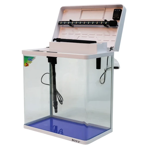 Аквариум Boyu MS-420M 31 л с сенсорным LED светильником и фильтром, белый