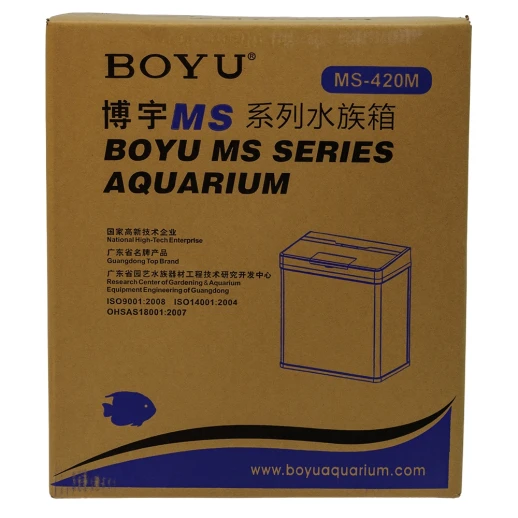 Аквариум Boyu MS-420M 31 л с сенсорным LED светильником и фильтром, белый