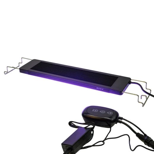 Светильник LED Boyu ZN-50 40Вт ультратонкий для аквариума c Wi-Fi таймером черный
