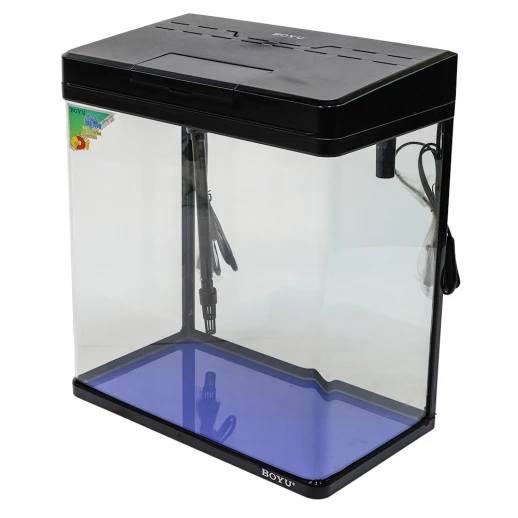 Аквариум Boyu MS-420 31 л с LED светильником и фильтром, черный