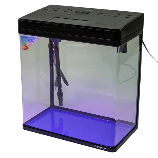 Аквариум Boyu MS-420 31 л с LED светильником и фильтром, черный