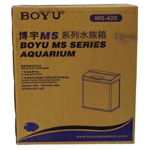 Аквариум Boyu MS-420 31 л с LED светильником и фильтром, черный