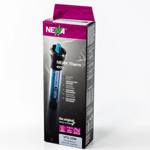 Нагреватель для воды аквариума Newa Therm Eco VTO25 220-240V 50Hz 25W с терморегулятором автоматический 20-30 л