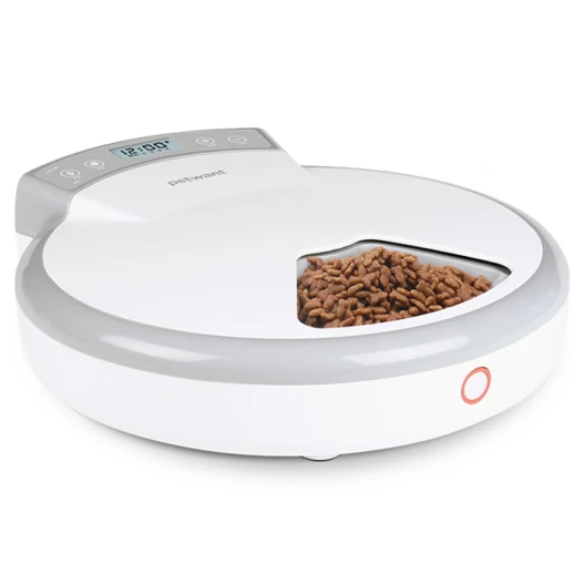 Автокормушка Petwant PF-105 5 секций ж/к дисплей серая