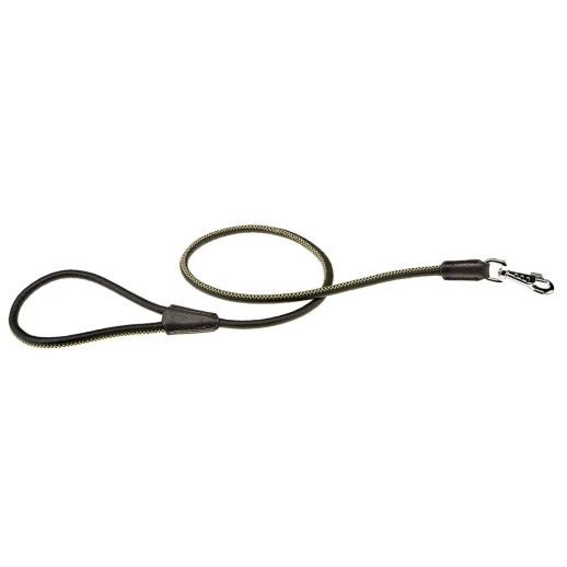 Поводок Ferplast DERBY G7/110 черный эко-кожа с нейлоновым шнуром