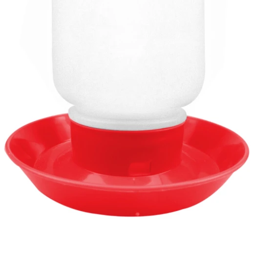 Поилка вакуумная LSTL для домашней птицы 1 л красная