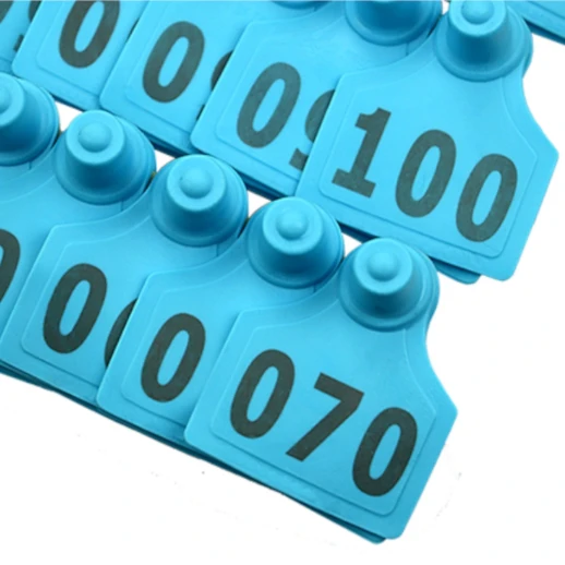 Бирка двойная LSTL для КРС 40*50 мм с номером 100 шт. жёлтая