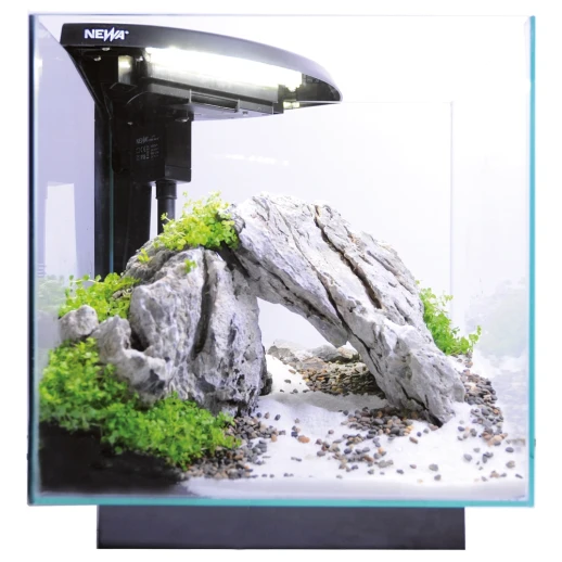 Аквариум Newa More NMO 30 Daylight LED 28 л с фильтром, нагревателем и освещением рассвет-закат, черный NEW VERSION